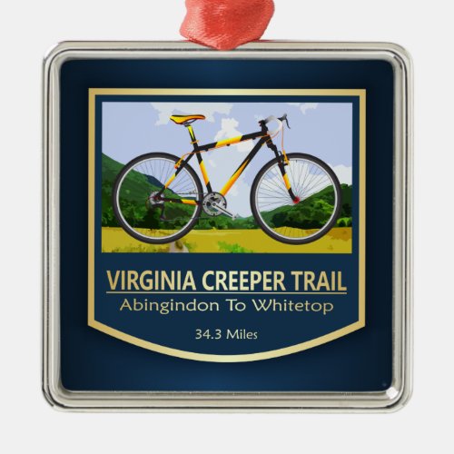 Virginia Creeper Trail bike2 Metal Ornament