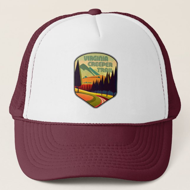 Virginia Creeper Trail Colors Trucker Hat (Front)