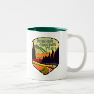 Virginia Creeper Trail Colors Two-Tone Coffee Mug
