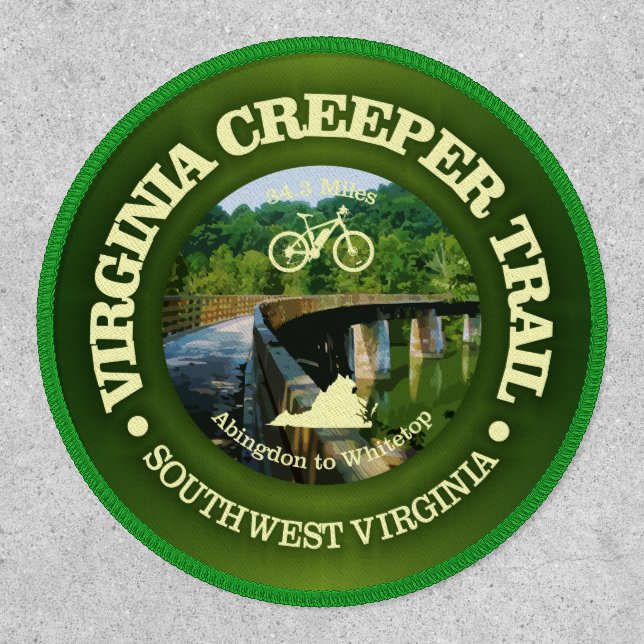 Virginia Creeper Trail (Cycling C) Patch (Front)