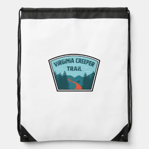 Virginia Creeper Trail Drawstring Bag
