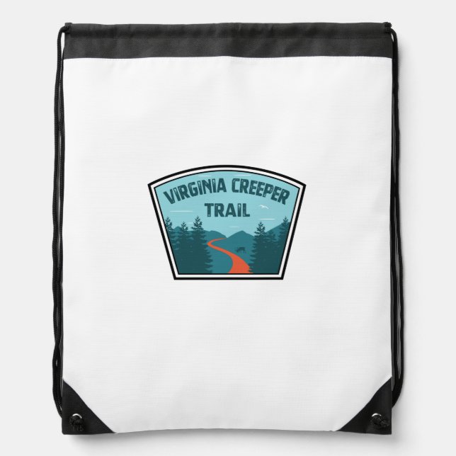 Virginia Creeper Trail Drawstring Bag (Front)