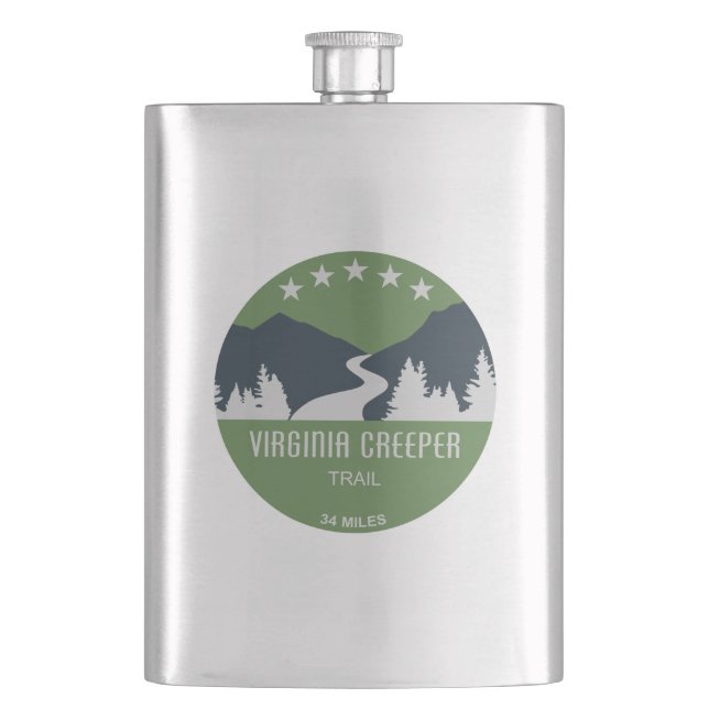 Virginia Creeper Trail Flask (Front)