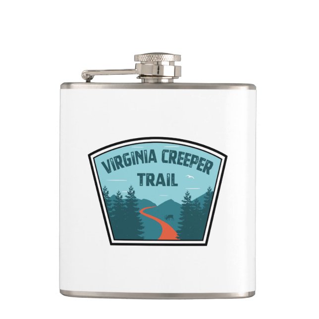Virginia Creeper Trail Flask (Front)