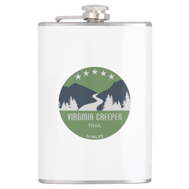 Virginia Creeper Trail Flask (Front)