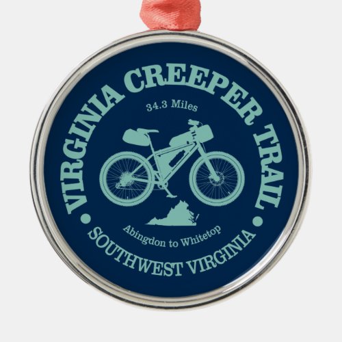 Virginia Creeper Trail MB Metal Ornament