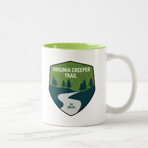 Virginia Creeper Trail Two-Tone Coffee Mug
