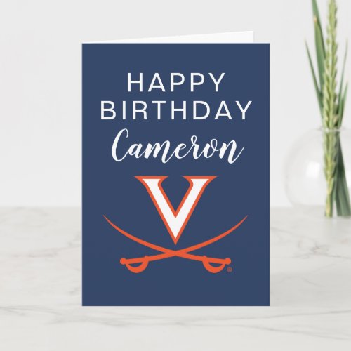 Virginia Cvaluers  Birthday Card