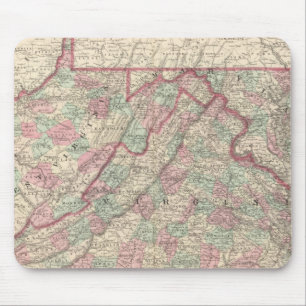Virginia, Delaware, Maryland, and West Virginia Mouse Pad