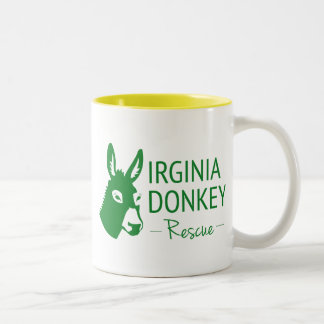 Virginia Donkey Rescue Two-Tone Coffee Mug
