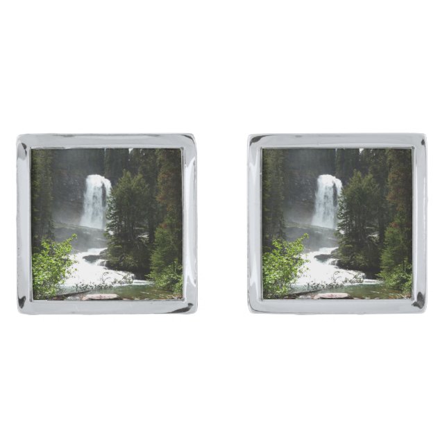 Virginia Falls at Glacier National Park Cufflinks (Front)