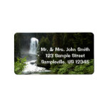 Virginia Falls at Glacier National Park Label