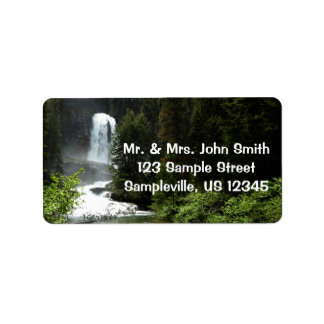 Virginia Falls at Glacier National Park Label