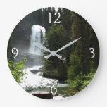 Virginia Falls at Glacier National Park Large Clock