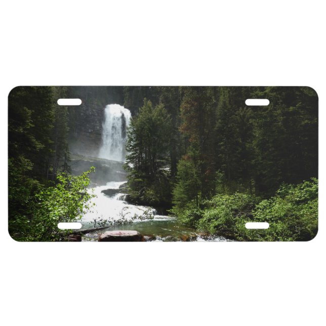 Virginia Falls at Glacier National Park License Plate (Front)