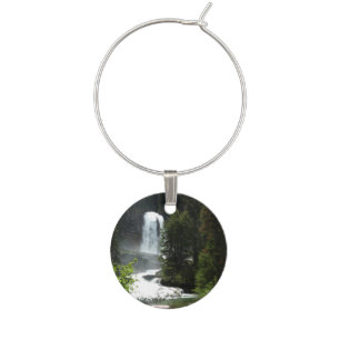 Virginia Falls at Glacier National Park Wine Charm