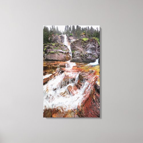 Virginia Falls _ Glacier National Park Canvas Print