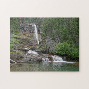 Virginia Falls II at Glacier National Park Jigsaw Puzzle