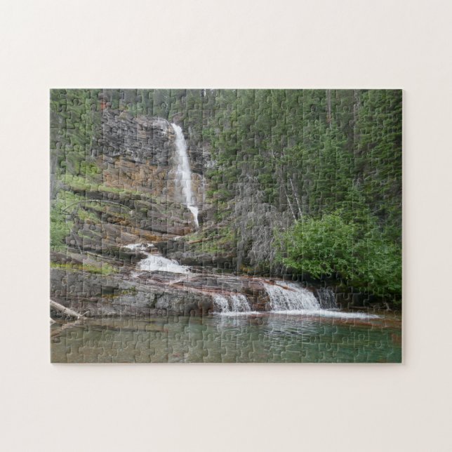 Virginia Falls II at Glacier National Park Jigsaw Puzzle (Horizontal)