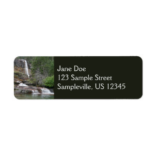 Virginia Falls II at Glacier National Park Label