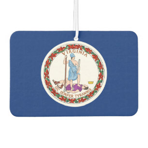 Virginia flag air freshener