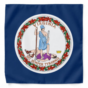 Virginia flag bandana