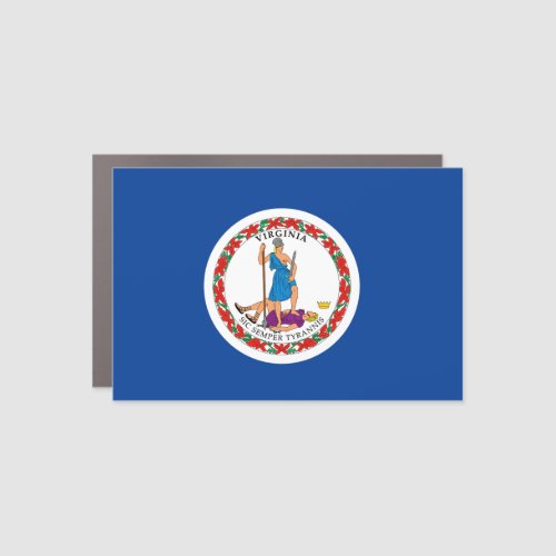 Virginia Flag Car Magnet