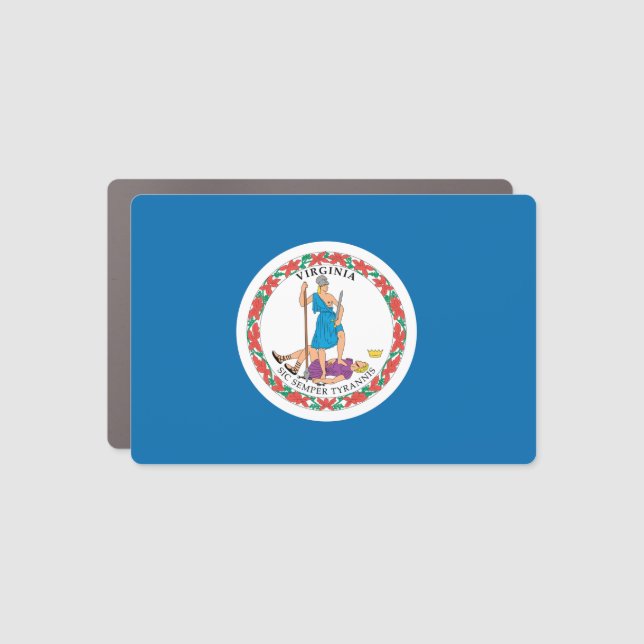 VIRGINIA Flag - Car Magnet (Front)