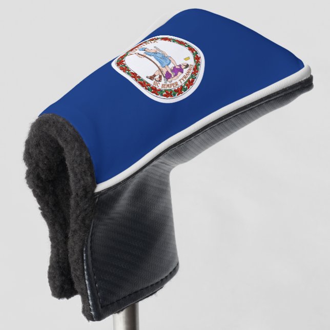 Virginia Flag Golf Head Cover (3/4 Front)