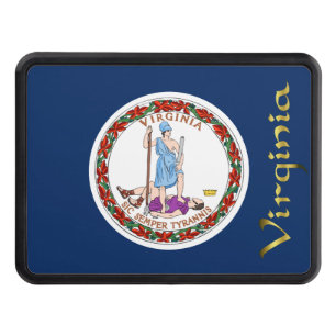 Virginia flag hitch cover