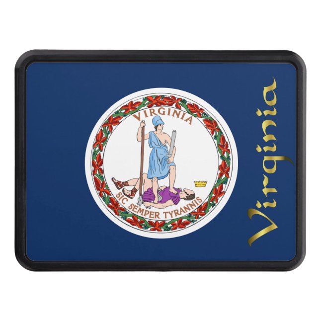 Virginia flag hitch cover (Front)