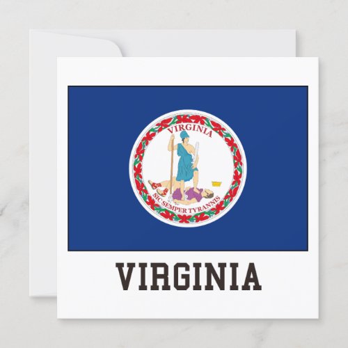 Virginia Flag Invitation