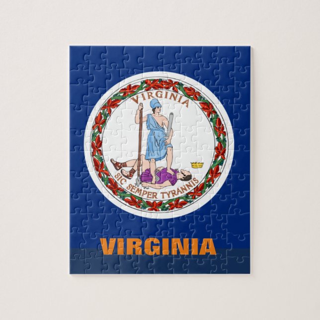 VIRGINIA FLAG JIGSAW PUZZLE (Vertical)