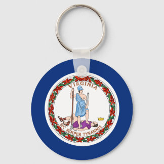 Virginia Flag Keychain