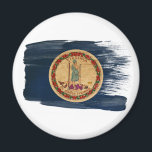 Virginia Flag Magnets<br><div class="desc">Original flag design looks like it was painted right on the magnet! Commemorate your world travels, celebrate your heritage or show everyone how much you love your home! This image is available on a variety of products. Check out all of our other designs at http://www.zazzle.com/zipperedflags Do you have a request...</div>
