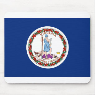 Virginia flag mouse pad