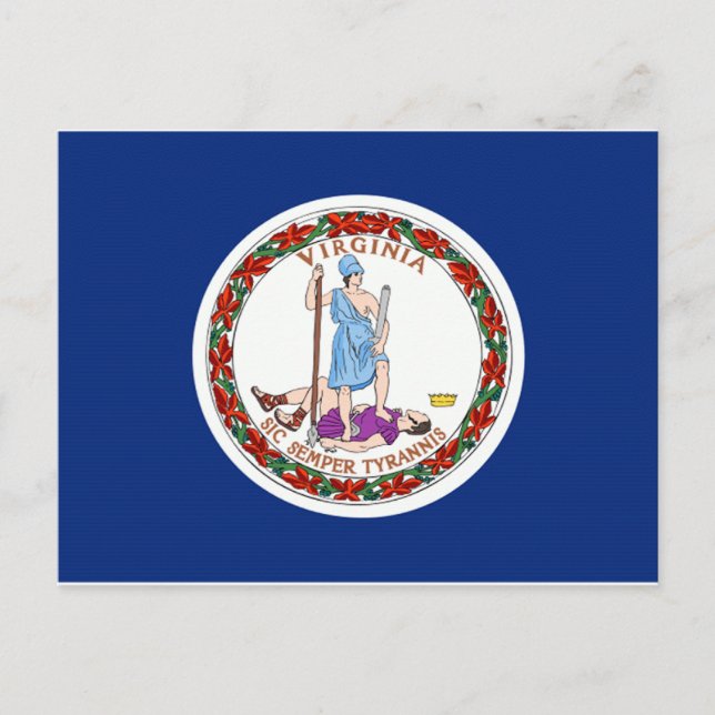 Virginia Flag Postcard (Front)