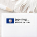 Virginia Flag Return Address Label | Zazzle