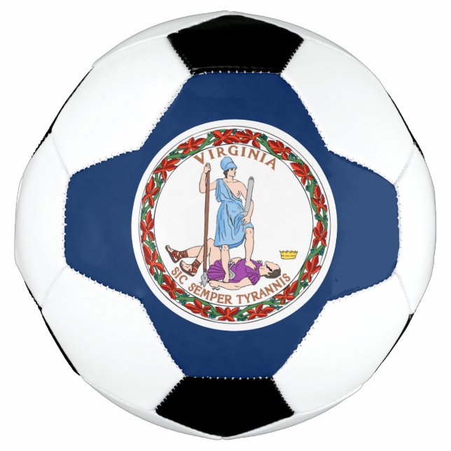 Virginia flag soccer ball (Front)