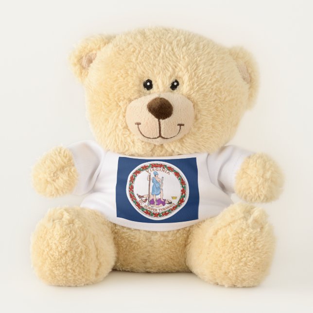 Virginia flag teddy bear (Front)