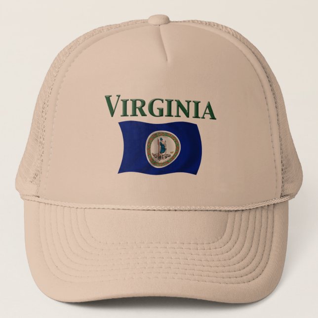 Virginia Flag Trucker Hat (Front)