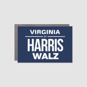 Virginia for Harris Walz Car Magnet