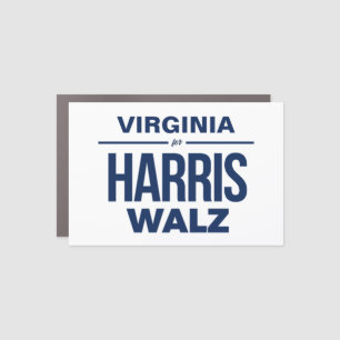 Virginia for Harris Walz Car Magnet