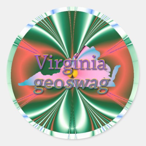 Virginia Geocaching Supplies Stickers Geoswag