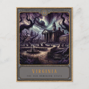 Virginia Gothic Art Postcard