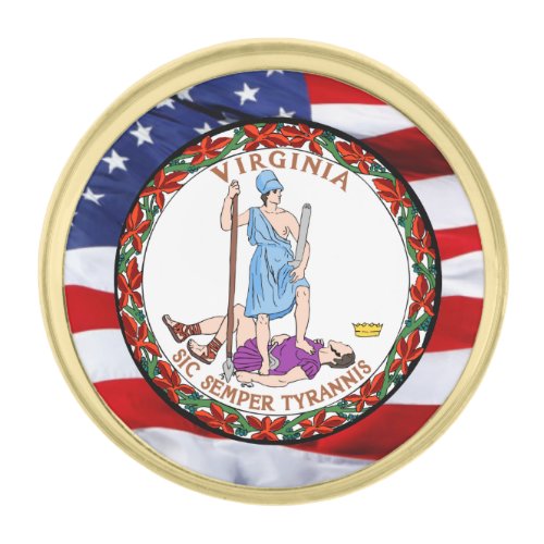 Virginia Great Seal Lapel Pin