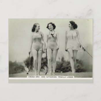 Virginia Grey   Anne Rutherford   Priscilla Lawson Postcard by windsorprints at Zazzle