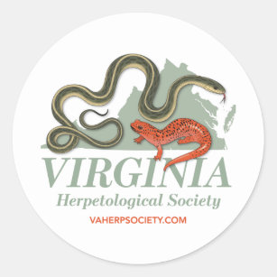 Virginia Herpetological Society Logo Classic Round Sticker