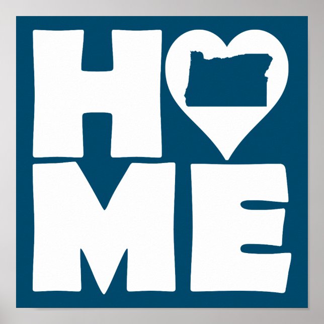 Virginia Home Heart State Poster Sign (Front)