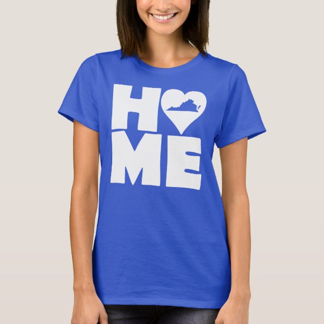 Virginia Home Heart State Tees T-Shirt (Front)